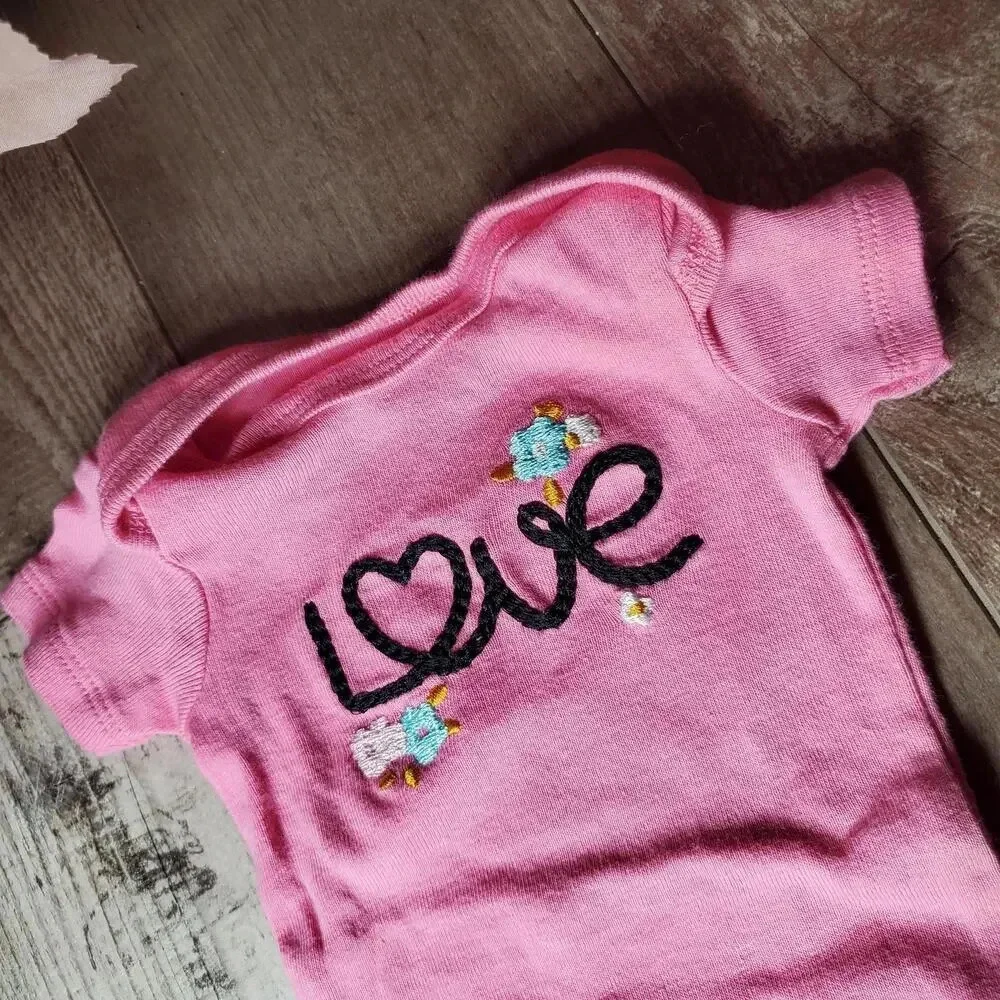 Baby Girl Newborn Onesie Bundle - Carter's and Gerber